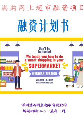 網上超市融資項目